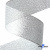 Лента металлизированная "ОмТекс", 50 мм/уп.22,8+/-0,5м, цв.- серебро - купить в Кургане. Цена: 149.71 руб.