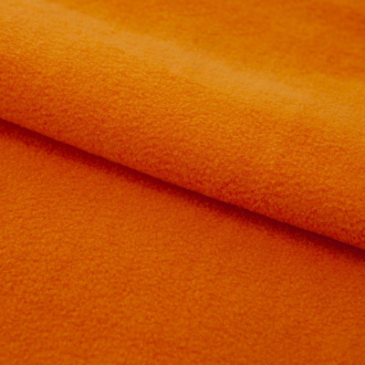 Флис DTY 16-1358, 250 г/м2, шир. 150 см, цвет оранжевый - купить в Кургане. Цена 640.46 руб.