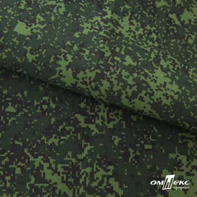 Униформ Рип Стоп 80/20 полиэфир/хлопок, 205 г/м2,  принтованный темно-зеленый, ВО, шир. 150 см - купить в Кургане. Цена 191.15 руб.