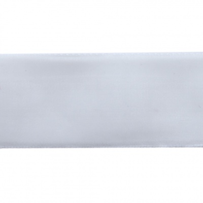 Лента бархатная нейлон, шир.25 мм, (упак. 45,7м), цв.01-белый - купить в Кургане. Цена: 981.09 руб.