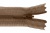 Молния потайная Т3 294, 50 см, капрон, цвет коричневый - купить в Кургане. Цена: 6.90 руб.