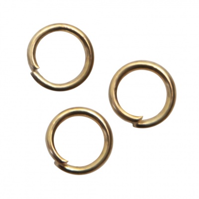 Кольцо  соединительное для бижутерии 5 мм, цв.-золото - купить в Кургане. Цена: 0.44 руб.