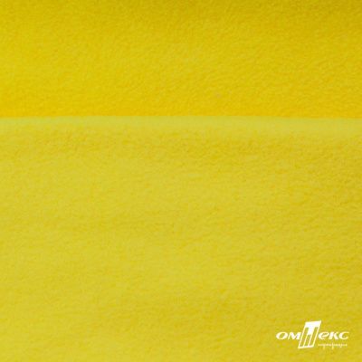 Флис DTY 14-0760, 240 г/м2, шир. 150 см, цвет яркий желтый - купить в Кургане. Цена 640.46 руб.
