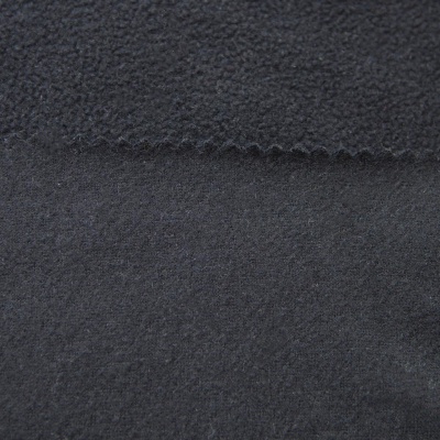 Флис DTY, 130 г/м2, шир. 150 см, цвет чёрный - купить в Кургане. Цена 694.22 руб.