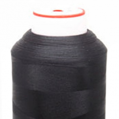 Нитки текстурированные некручёные, намот. 5 000 м, цвет чёрный - купить в Кургане. Цена: 70.43 руб.