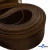 Регилиновая лента, шир.80мм, (уп.25 ярд), цв.- коричневый - купить в Кургане. Цена: 648.89 руб.