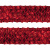 Тесьма с пайетками 3, шир. 35 мм/уп. 25+/-1 м, цвет красный - купить в Кургане. Цена: 1 308.30 руб.