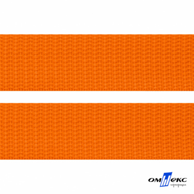 Оранжевый- цв.523 -Текстильная лента-стропа 550 гр/м2 ,100% пэ шир.25 мм (боб.50+/-1 м) - купить в Кургане. Цена: 405.80 руб.