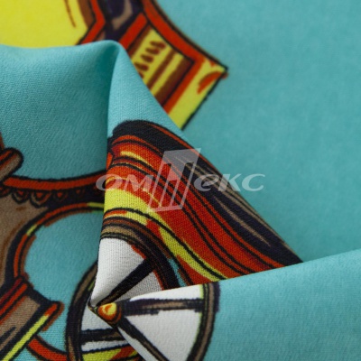 Плательная ткань "Фламенко" 16.2, 80 гр/м2, шир.150 см, принт этнический - купить в Кургане. Цена 241.49 руб.
