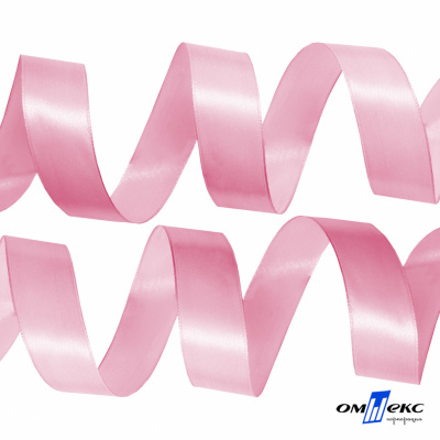 050-нежно-розовый Лента атласная упаковочная (В) 85+/-5гр/м2, шир.25 мм (1/2), 25+/-1 м - купить в Кургане. Цена: 53.96 руб.