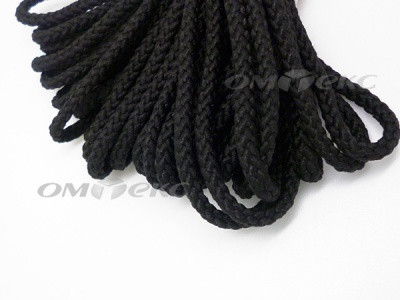Шнур В-035 4 мм круп.плетение 100 м черный - купить в Кургане. Цена: 156.40 руб.
