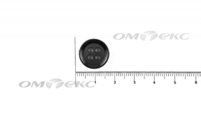 51400/15 мм (4 пр) черные пуговицы - купить в Кургане. Цена: 0.67 руб.