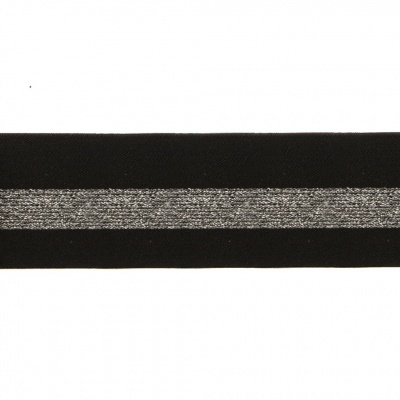 #2/6-Лента эластичная вязаная с рисунком шир.52 мм (45,7+/-0,5 м/бобина) - купить в Кургане. Цена: 69.33 руб.