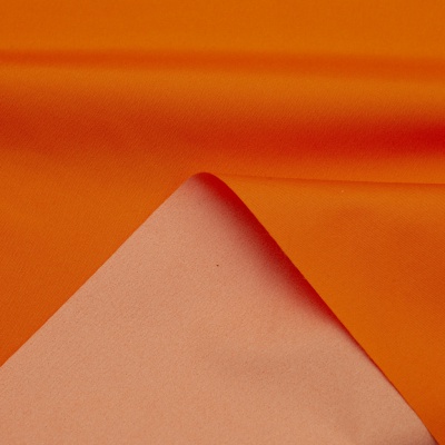 Поли понж (Дюспо) 17-1350, PU/WR, 65 гр/м2, шир.150см, цвет оранжевый - купить в Кургане. Цена 82.93 руб.