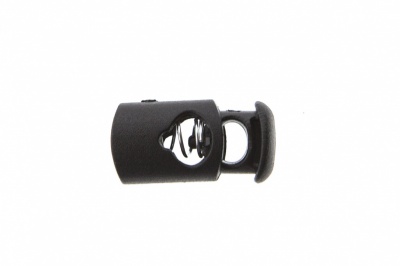 8021 Фиксатор пластиковый "Цилиндр", 20х10 мм, цвет чёрный - купить в Кургане. Цена: 1.29 руб.