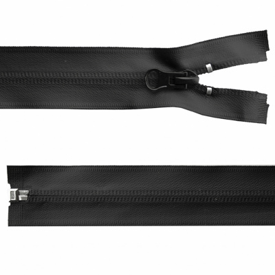 Молния водонепроницаемая PVC Т-7, 100 см, разъемная, цвет чёрный - купить в Кургане. Цена: 61.89 руб.