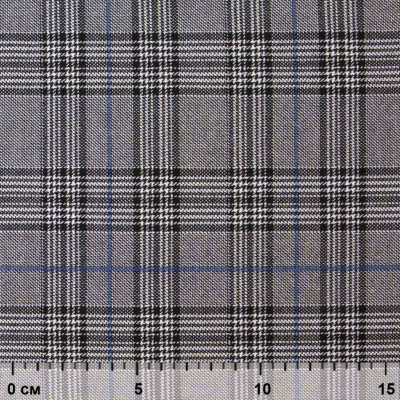 Ткань костюмная "Клер" 80% P, 16% R, 4% S, 200 г/м2, шир.150 см,#3 цв-серый/синий - купить в Кургане. Цена 412.02 руб.