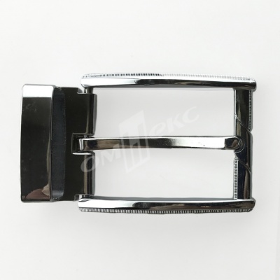 Пряжка металлическая для мужского ремня 845005А#2 (шир.ремня 40 мм), цв.-никель - купить в Кургане. Цена: 110.29 руб.