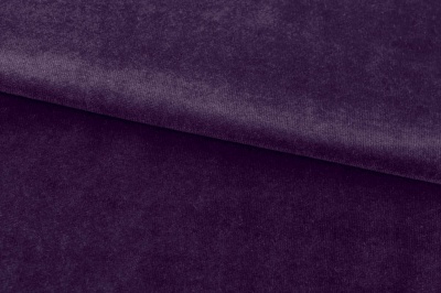 Бархат стрейч, 240 гр/м2, шир.160см, (2,4 м/кг), цвет 27/фиолет - купить в Кургане. Цена 886.02 руб.
