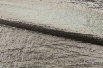 Текстильный материал "Диско"#1805 с покрытием РЕТ, 40гр/м2, 100% полиэстер, цв.6-тем.серебро - купить в Кургане. Цена 412.36 руб.