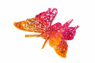 Бабочка декоративная пластиковая #10 - купить в Кургане. Цена: 7.09 руб.