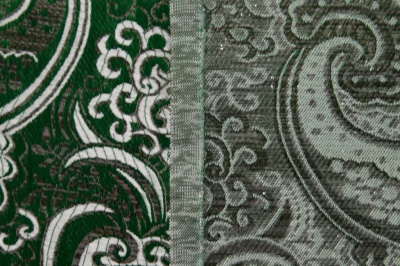 Ткань костюмная жаккард, 135 гр/м2, шир.150см, цвет зелёный№4 - купить в Кургане. Цена 441.94 руб.
