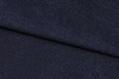 Ткань джинсовая №96, 160 гр/м2, шир.148см, цвет т.синий - купить в Кургане. Цена 350.42 руб.