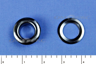 Люверсы металлические, блочка/кольцо, №5 (8 мм) упак.1000 шт- цв.никель - купить в Кургане. Цена: 392 руб.