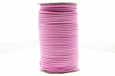 0370-1301-Шнур эластичный 3 мм, (уп.100+/-1м), цв.141- розовый - купить в Кургане. Цена: 459.62 руб.