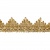 Тесьма металлизированная 0384-0240, шир. 40 мм/уп. 25+/-1 м, цвет золото - купить в Кургане. Цена: 490.74 руб.