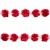 Тесьма плетеная "Рюш", упак. 9,14 м, цвет красный - купить в Кургане. Цена: 46.82 руб.