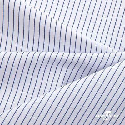 Ткань сорочечная Ронда, 115 г/м2, 58% пэ,42% хл, шир.150 см, цв.4-синяя, (арт.114) - купить в Кургане. Цена 306.69 руб.
