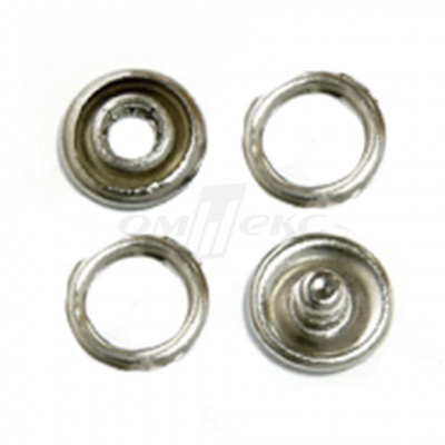Кнопки рубашечные 10,5 мм никель New Star (кольцо) - купить в Кургане. Цена: 5.80 руб.