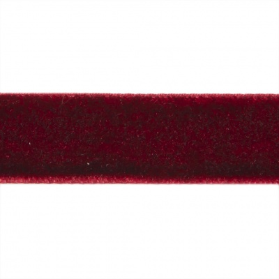 Лента бархатная нейлон, шир.12 мм, (упак. 45,7м), цв.240-бордо - купить в Кургане. Цена: 396 руб.