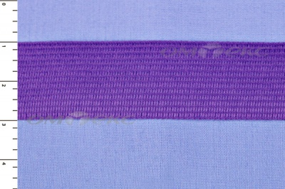 Окантовочная тесьма №0225, шир. 22 мм (в упак. 100 м), цвет фиолет - купить в Кургане. Цена: 271.60 руб.