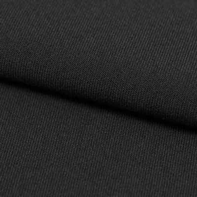 Костюмная ткань с вискозой "Рошель", 250 гр/м2, шир.150см, цвет чёрный - купить в Кургане. Цена 438.12 руб.