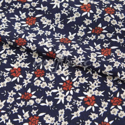 Плательная ткань "Фламенко" 7.2, 80 гр/м2, шир.150 см, принт растительный - купить в Кургане. Цена 239.03 руб.