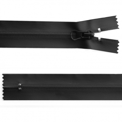 Молния водонепроницаемая PVC Т-7, 20 см, неразъемная, цвет чёрный - купить в Кургане. Цена: 21.56 руб.