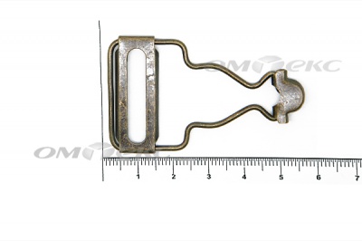 Застежки для комбинезонов металлическая 32 мм Никель (20ШТ)  - купить в Кургане. Цена: 3.18 руб.