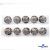 119-02 Кнопки пришивные декоративные металл 25 мм, цв.-никель - купить в Кургане. Цена: 30.23 руб.