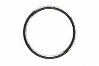 Кольцо металлическое №40 мм, цв.-никель - купить в Кургане. Цена: 4.45 руб.
