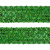 Тесьма с пайетками D4, шир. 35 мм/уп. 25+/-1 м, цвет зелёный - купить в Кургане. Цена: 1 308.30 руб.