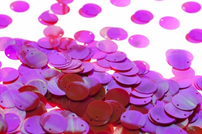 Пайетки "ОмТекс" россыпью,CREAM,круг 20 мм/упак.50+/-2 гр, цв. 15-розовый - купить в Кургане. Цена: 80.12 руб.