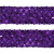 Тесьма с пайетками 12, шир. 35 мм/уп. 25+/-1 м, цвет фиолет - купить в Кургане. Цена: 1 308.30 руб.
