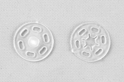 Кнопки пришивные пластиковые 15 мм, блистер 24шт, цв.-прозрачные - купить в Кургане. Цена: 68.79 руб.