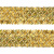 Тесьма с пайетками D16, шир. 35 мм/уп. 25+/-1 м, цвет золото - купить в Кургане. Цена: 1 281.60 руб.