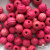 0309-Бусины деревянные "ОмТекс", 16 мм, упак.50+/-3шт, цв.023-розовый - купить в Кургане. Цена: 62.22 руб.