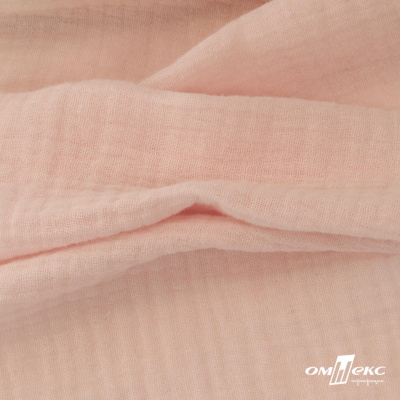 Ткань Муслин, 100% хлопок, 125 гр/м2, шир. 140 см #201 цв.(37)-нежно розовый - купить в Кургане. Цена 464.97 руб.