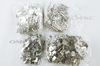 Крючки брючные 4 шипа "Стром" 144 шт. никель - купить в Кургане. Цена: 383.97 руб.