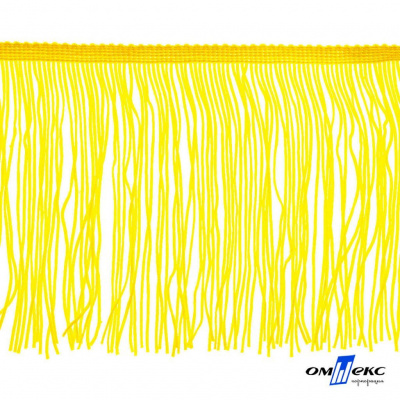 Бахрома для одежды (вискоза), шир.15 см, (упак.10 ярд), цв. 34 - жёлтый - купить в Кургане. Цена: 617.40 руб.